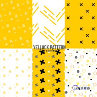 圆圈、叉叉、箭头、星号图案PS填充底纹素材下载(PNG图片格式)-玩吧资源站