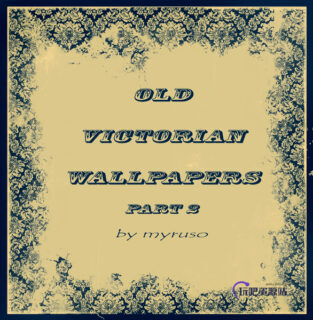 维多利亚时代壁纸纹理背景图案PS笔刷素材下载-玩吧资源站