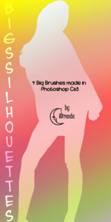 性感姿势的都市靓女剪影图像PS笔刷下载-玩吧资源站