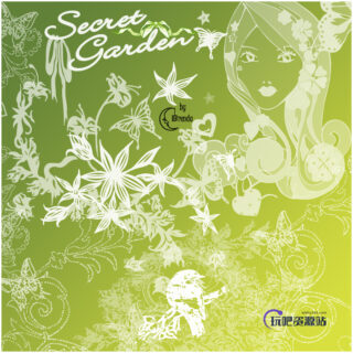 漂亮的蝴蝶花纹、女性印花装饰PS笔刷下载-玩吧资源站