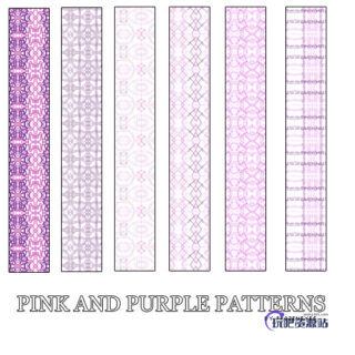 粉嫩经典印花图案Photoshop填充图案文件底纹素材 .pat 下载-玩吧资源站