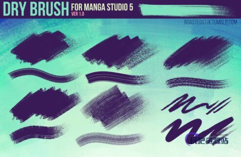 漫画工作室专用CSP绘画软件笔刷素材（非PS笔刷，CSP画笔）-玩吧资源站