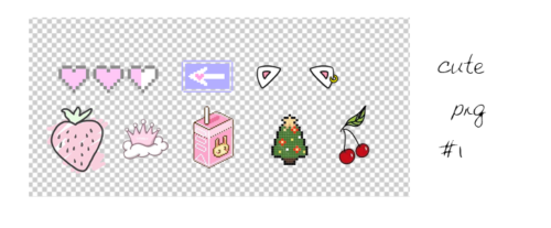 可爱真人美图秀秀素材PS笔刷包（PNG透明格式）-玩吧资源站