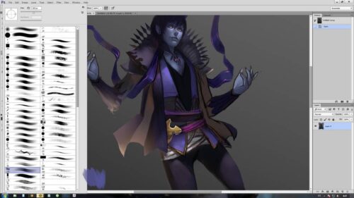 高级插画绘画笔触PS笔刷素材下载-玩吧资源站