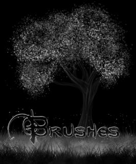 皮草纹理、雪花效果笔触PS笔刷素材-玩吧资源站