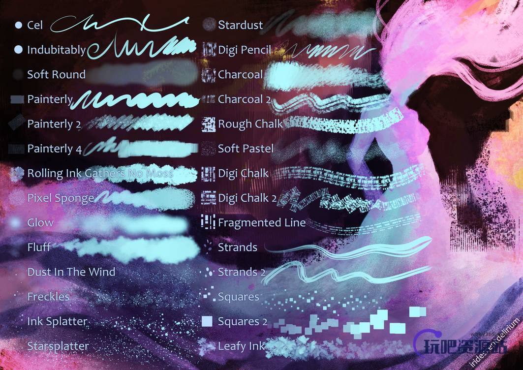 高级 CLIP STUDIO PAINT 绘画软件专用画笔下载（非PS笔刷素材）