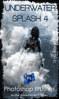 水中泡沫效果、水下大量泡沫、气泡效果PS笔刷素材-玩吧资源站