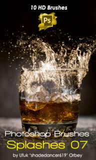 液体飞溅、液体溅起效果PS笔刷下载-玩吧资源站