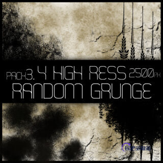 水墨油漆污渍晕染纹理效果PS笔刷下载-玩吧资源站