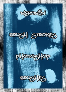 油漆毛笔笔触、刷子划痕纹理PS笔刷素材-玩吧资源站