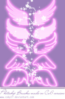 魔幻天使翅膀、梦幻天使羽翼PS手绘翅膀笔刷-玩吧资源站