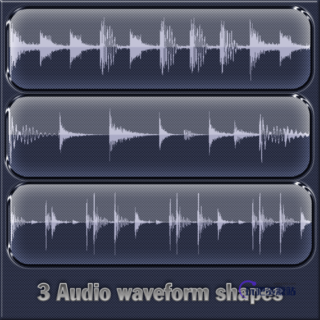 音频波形图、声波图形PS笔刷素材下载-玩吧资源站
