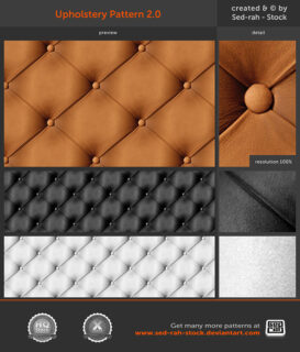 皮质沙发纹理图案PS填充素材笔刷-玩吧资源站