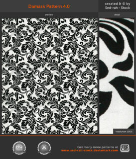 漂亮的蕨类植物风格的植物印花PS填充素材文件下载-玩吧资源站