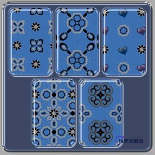 经典几何图形手绘印花图案纹理填充Photoshop底纹素材.pat-玩吧资源站