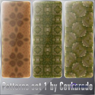 像素式经典印花图案PS填充式素材文件下载-玩吧资源站