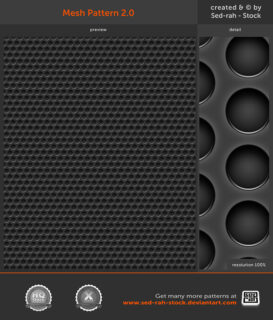 金属网格、金属栅栏纹理材质PS填充素材下载-玩吧资源站