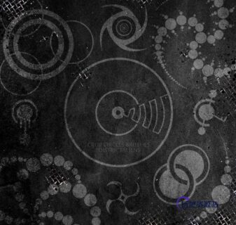 辐射废土、复古元素符号装饰Photoshop图案笔刷-玩吧资源站