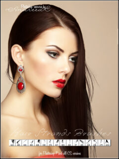 女士发型、长发素材Photoshop头发、接发笔刷-玩吧资源站