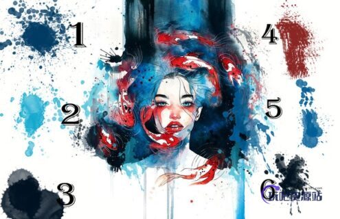 6种油漆、水墨液体溅射、滴溅、喷溅效果PS笔刷素材下载-玩吧资源站