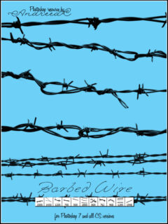 铁栅栏素材、铁丝网素材PS笔刷下载-玩吧资源站