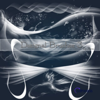 酷炫光影装饰图案Photoshop笔刷下载-玩吧资源站