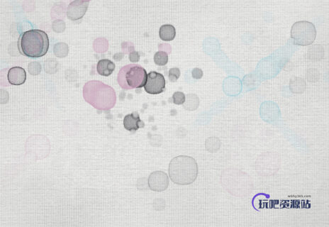 墨点痕迹、水墨滴溅效果Photoshop笔刷下载-玩吧资源站