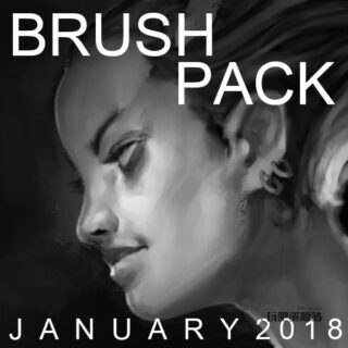 高品质CG制图笔刷文件Photoshop素材免费下载-玩吧资源站