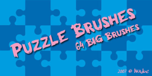 64种拼图背景效果图Photoshop笔刷素材-玩吧资源站