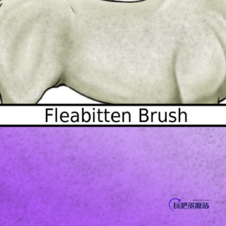 动物皮肤斑点纹理效果PS笔刷下载-玩吧资源站