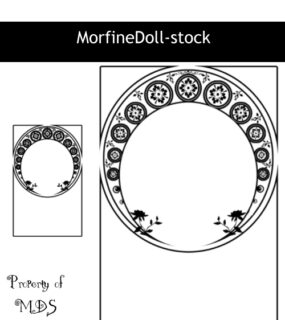 月亮式印花图案、月半弯花纹图案PS笔刷下载-玩吧资源站