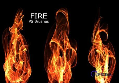 20种高清、超清火焰、火苗、燃烧火焰效果PS笔刷素材免费下载-玩吧资源站