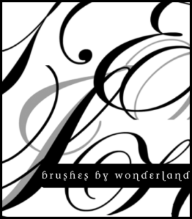 随意涂鸦线条印花PS笔刷素材免费下载-玩吧资源站