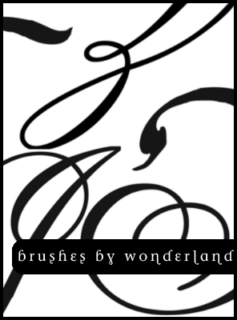 涂鸦式线条印花PS笔刷素材免费下载-玩吧资源站