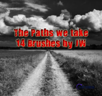 14种水泥路、火车轨道、旧公路、森林小径、蜿蜒的小路PS马路笔刷-玩吧资源站