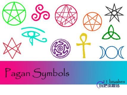 异教徒符号PS笔刷下载-玩吧资源站