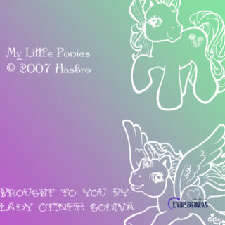 可爱小天马、卡通独角兽PS美图笔刷-玩吧资源站