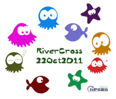 可爱的章鱼、海星、鲸鱼、水母等卡通图形PS笔刷下载-玩吧资源站