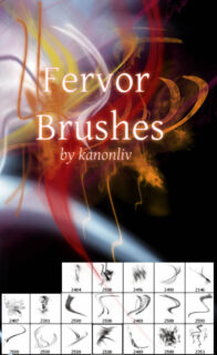 19种光影、涂鸦线条污染效果PS笔刷素材-玩吧资源站