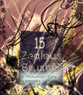 15种混乱垃圾痕迹图案PS笔刷下载-玩吧资源站