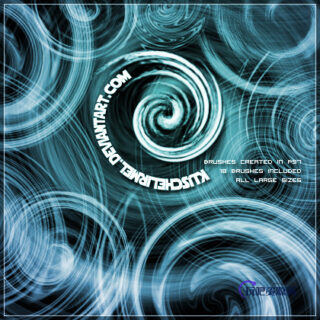 螺旋式线条纹理图案PS笔刷下载-玩吧资源站