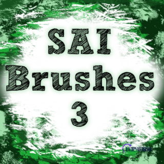 油漆风格的SAI画笔笔触素材免费下载-玩吧资源站