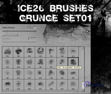 墙壁剥落、旧的墙面纹理Photoshop材质笔刷-玩吧资源站
