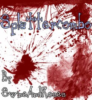 血沫飞溅、血渍滴溅效果Photoshop笔刷素材下载-玩吧资源站