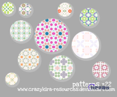 靓丽复古背景图案Photoshop填充图案文件底纹素材 .pat 下载-玩吧资源站