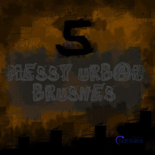 油漆滚筒、刷子涂抹痕迹Photoshop笔刷下载-玩吧资源站