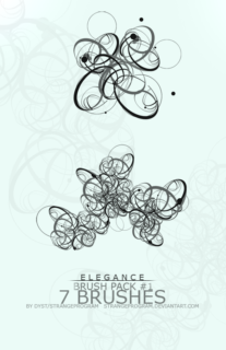 7种胡乱线条涂鸦Photoshop笔刷下载-玩吧资源站