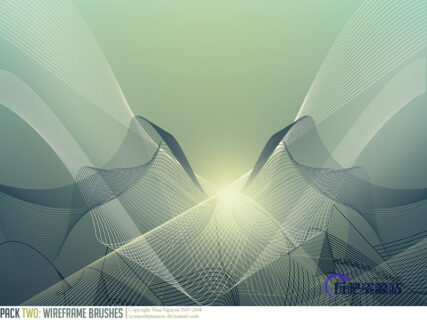 魔幻的变化曲线效果Photoshop笔刷素材下载-玩吧资源站