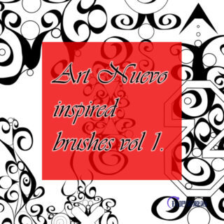 涂鸦式风格的手绘印花笔刷PS素材下载-玩吧资源站