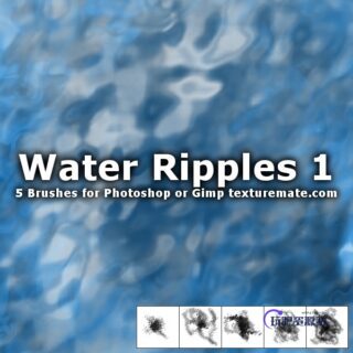 水波嶙峋、水面纹理Photoshop纹理笔刷下载-玩吧资源站